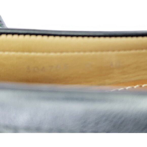 Gucci Web Driver Loafer Black Leather Green Red Stripe Slip On Mens US 10 - Picture 6 of 11